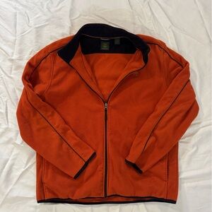Timberland Orange Fleece Jacket with Black Accents